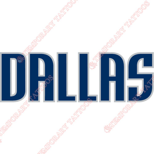 Dallas Mavericks Customize Temporary Tattoos Stickers NO.963